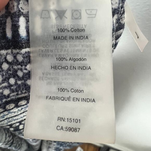 Bleu Rod Beattie Take a Dip Cover-Up Dress Blue Stripe Embroidered Trim Sz L - Picture 7 of 8